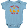 This Girl Loves Her Papillon Baby Onesie