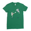 swan kick Ladies Fitted T-Shirt