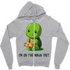 ninja diet (green) Zipper Hoodie