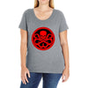 red art Ladies Curvy T-Shirt
