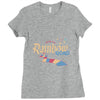 rainbow road Ladies Fitted T-Shirt