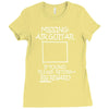 missing air guitar Ladies Fitted T-Shirt