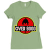 Over 9000 DBZ Vegeta Ladies Fitted T-Shirt
