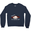 September Peeking Out Baby Boy Crewneck Sweatshirt