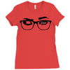 glasses Ladies Fitted T-Shirt