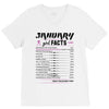 January Girl Facts Aquarius V-Neck Tee