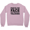 rude slogan Crewneck Sweatshirt