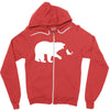 Bear Fishing Zipper Hoodie