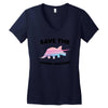 Save The Chubby Unicorns Women's V-Neck T-Shirt