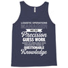 logistic operator manager we do precision guess work based on unreliab Tank Top