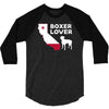 californian boxer lover 3/4 Sleeve Shirt