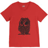 owl on athletic V-Neck Tee