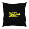 retro back to the future Throw Pillow