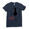 house music Ladies Fitted T-Shirt