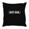 just dab border Throw Pillow