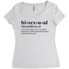 Bisexual Dictionary Women's Triblend Scoop T-shirt