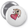 bunny rabbit love Pin-back button