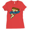 life is a pizza party Ladies Fitted T-Shirt