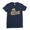 gamer wasd Ladies Fitted T-Shirt