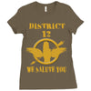 District 12 We Salute You Ladies Fitted T-Shirt