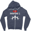 dji inspire one 1 men's t shirt Zipper Hoodie