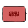 mission college maroon Laptop sleeve