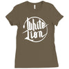 white lion Ladies Fitted T-Shirt