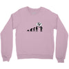 stop following me monkey Crewneck Sweatshirt