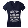 And 8th Day God Look Down So God Made A Libra Girl Women's V-Neck T-Shirt