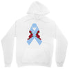 stomach cancer ribbon and rose Unisex Hoodie