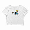 part time job   rock construction Crop Top