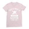 This Is What A Bad Ass Sister Looks Like Ladies Fitted T-Shirt