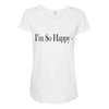 i'm so happy Maternity Scoop Neck T-shirt