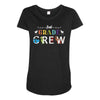 2nd grade crew Maternity Scoop Neck T-shirt
