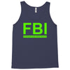 mens fbi print casual slim Tank Top