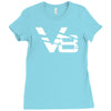 v8 motor sport sound drag race tuning hotrod route 66 turbo big Ladies Fitted T-Shirt