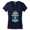 To The World He is Just a Mechanic..... Women's V-Neck T-Shirt