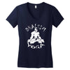 dhalsim yoga  gamer ryu ken street retro fan Women's V-Neck T-Shirt