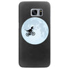 Biker Dinosaur - Dinosaur Riding A Bike To The Moon Samsung Galaxy S7 Edge