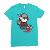 freddy krueger cartoon ideal birthday present or gift Ladies Fitted T-Shirt