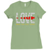 love make you fall apart Ladies Fitted T-Shirt