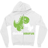 daddysaurus dinosaur dino Zipper Hoodie