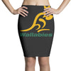 wallabies gold logo Pencil Skirts