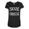 seize the cheese Maternity Scoop Neck T-shirt