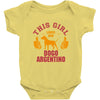 This Girl Loves Her Dogo Argentino Baby Onesie