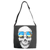 skull holiday Adjustable Strap Totes