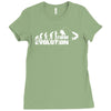 evolution fishing Ladies Fitted T-Shirt