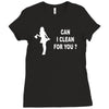 can i clean for you Ladies Fitted T-Shirt