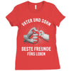 vater und sohn Ladies Fitted T-Shirt