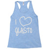 i love glasto (2) Racerback Tank